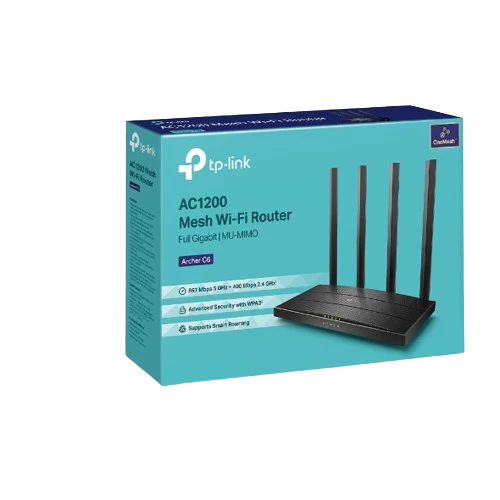 TP-Link Archer C6 AC1200 Wireless MU-MIMO Gigabit Router