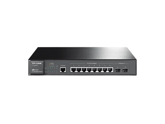 TP Link TL-SG3210 V1 JetStream 8-Port Gigabit L2 Managed Switch With 2 SFP Slots